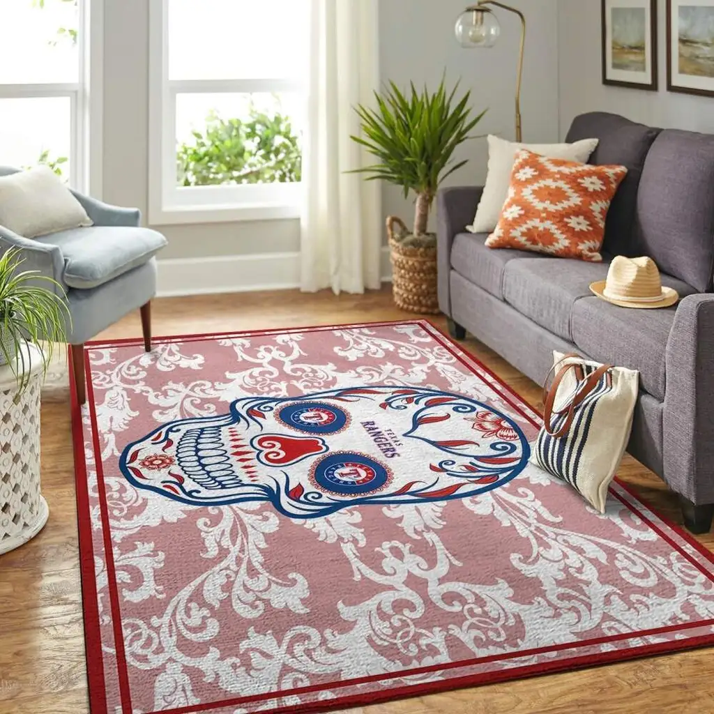 Texas Rangers Mlb Area Rugs Team Logo Skull Style Living Room Carpet Sports Rug Regtangle Carpet Floor Decor Home Decor 0 Texas Rangers Mlb Area Rugs Team Logo Skull Style Living Room Carpet Sports Rug Regtangle Carpet Floor Decor Home Decor 0