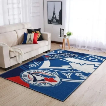 Toronto Blue Jays Area Rug Mlb Baseball Team Logo Carpet Living Room Rugs Rug Regtangle Carpet Floor Decor Home Decor V3660 0