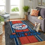 Toronto Blue Jays Mlb Area Rugs Baseball Living Room Carpet Team Logo Wooden Style Home Rug Regtangle Carpet Floor Decor Home Decor 0