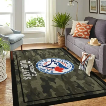 Toronto Blue Jays Mlb Area Rugs Camo Style Living Room Carpet Team Logo Home Rug Regtangle Carpet Floor Decor Home Decor 0