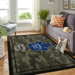 Toronto Maple Leafs Nhl Area Rugs Camo Style Living Room Carpet Team Logo Home Rug Regtangle Carpet Floor Decor Home Decor 0