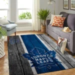 Toronto Maple Leafs Nhl Team Logo Area Rugs Wooden Style Living Room Carpet Sports Rug Regtangle Carpet Floor Decor Home Decor 0