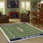 Uconn Huskies Home Field Area Rugs Connecticut Football Team Logo Carpet Living Room Rugs Floor Home Decor F102137 0