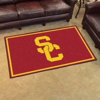 Usc Trojans Area Rug Football Team Logo Carpet Living Room Rugs Rug Regtangle Carpet Floor Decor Home Decor V11168 0