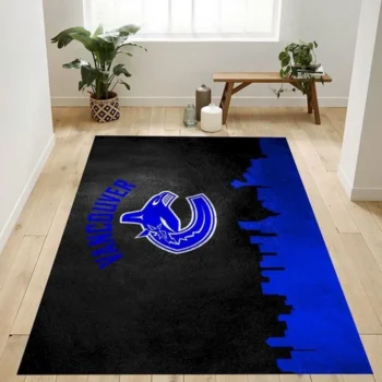 Vancouver Canucks Skyline Nfl Team Logo Rug Living Room Rug Home Us De 0