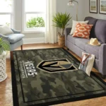 Vegas Golden Knights Nhl Area Rugs Camo Style Living Room Carpet Team Logo Home Rug Regtangle Carpet Floor Decor Home Decor 0