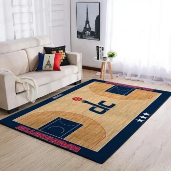 Washington Wizards Area Rug Nba Basketball Team Logo Carpet Living Room Rugs Rug Regtangle Carpet Floor Decor Home Decor V4249 0