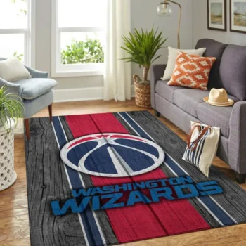 Washington Wizards Nba Team Logo Area Rugs Wooden Style Living Room Carpet Sports Rug Regtangle Carpet Floor Decor Home Decor 0