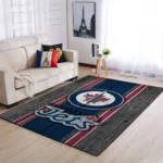 Winnipeg Jets Nhl Area Rugs Team Logo Living Room Carpet Sports Rug Regtangle Carpet Floor Decor Home Decor 0