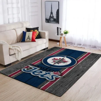 Winnipeg Jets Nhl Area Rugs Team Logo Living Room Carpet Sports Rug Regtangle Carpet Floor Decor Home Decor 0