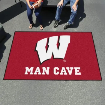 Wisconsin Badgers Area Rug Football Team Logo Carpet Living Room Rugs Rug Regtangle Carpet Floor Decor Home Decor V11129 0