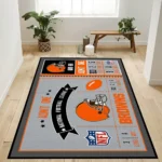 Cleveland Browns Rectangle Rug Custom Size And Printing 0