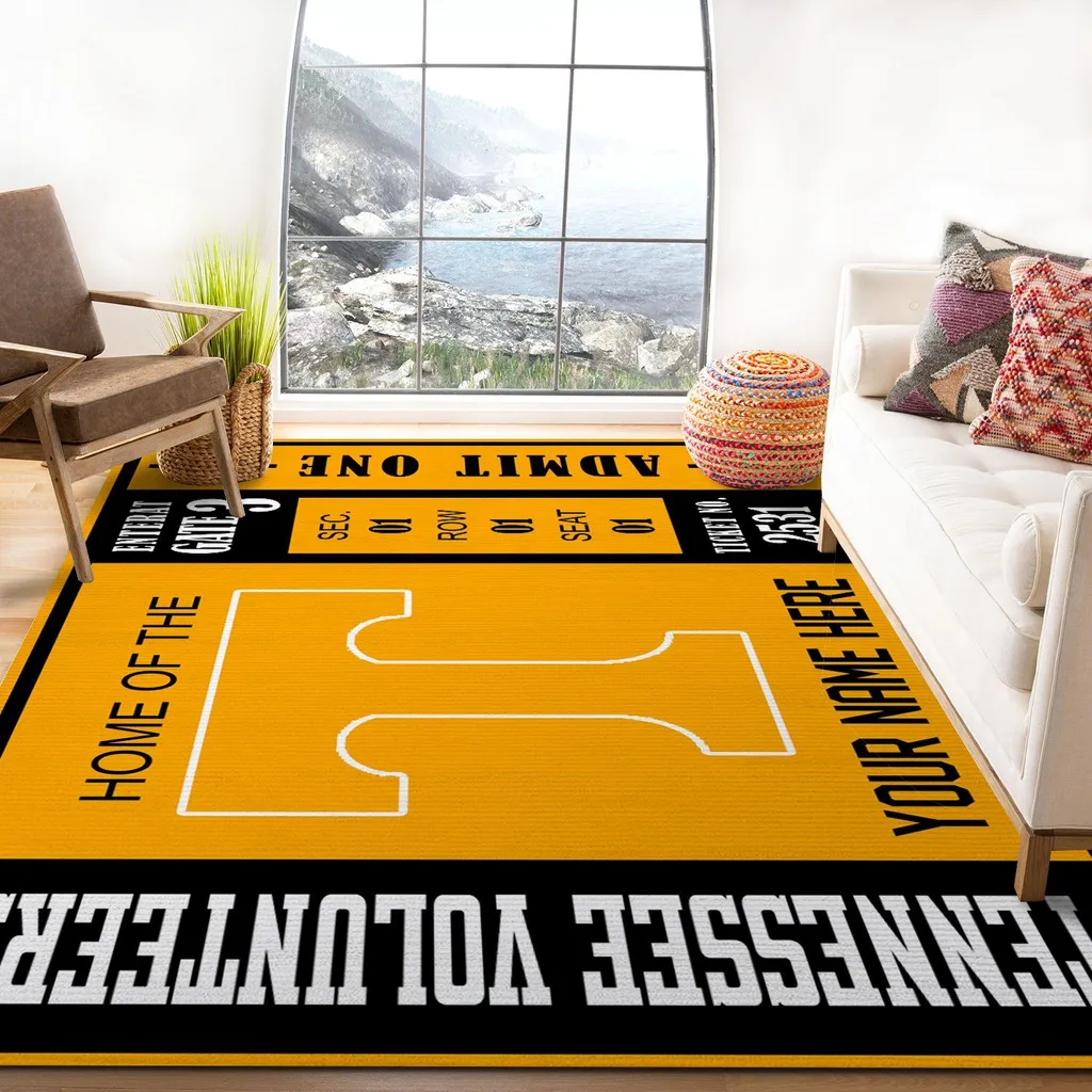 Customizable Tennessee Volunteers Rug Custom Size And Printing 0 Customizable Tennessee Volunteers Rug Custom Size And Printing 0