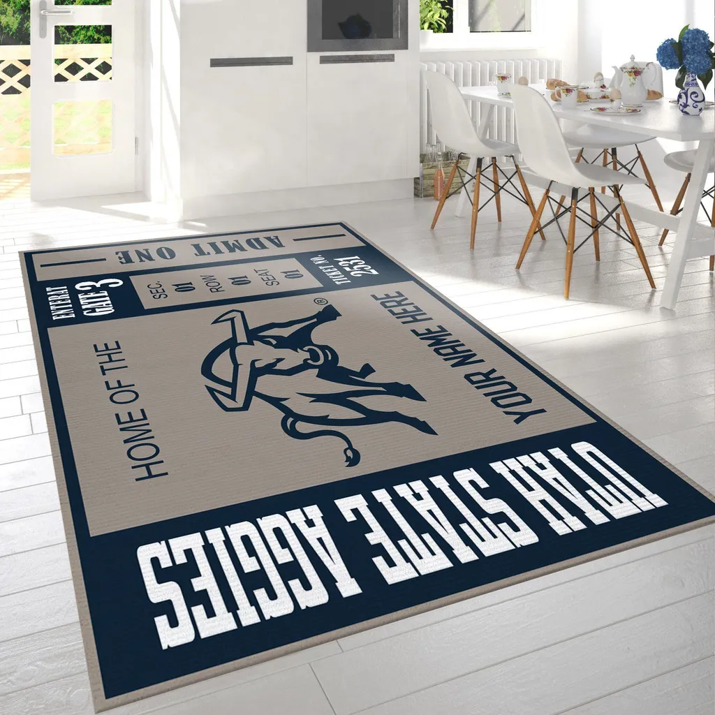Customizable Utah State Aggies Rug Custom Size And Printing 0 Customizable Utah State Aggies Rug Custom Size And Printing 0