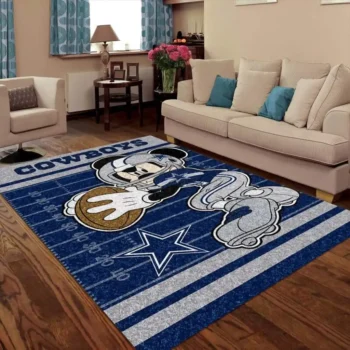Dallas Cowboys Mickey Mouse Decorative Floor Rug 1612343593874 1612343593874