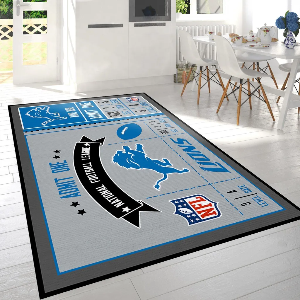 Detroit Lions Nfl Rug Custom Size And Printing 0 Detroit Lions Nfl Rug Custom Size And Printing 0