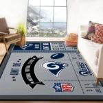 Los Angeles Rams Sport Rug Custom Size And Printing 0