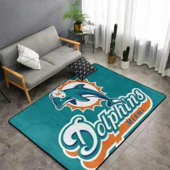 Miami Dolphins Nfl Family Decorative Floor Rug 1612343586905 1612343586905