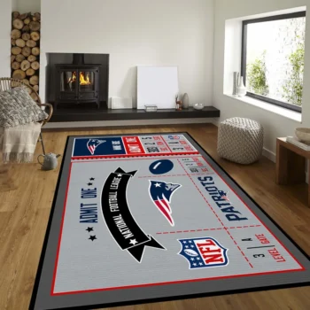 New England Patriots Bedroom Rug Custom Size And Printing 0