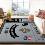 New Orleans Saints Sport Rug Custom Size And Printing 0