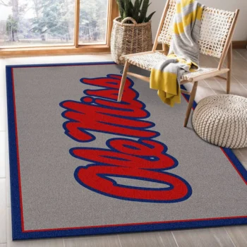 Ole Miss Rebels Rug Custom Size And Printing 0