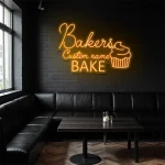 neon sign bakers bake cupcake icon bakery decor 1