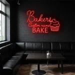 neon sign bakers bake cupcake icon bakery decor 1