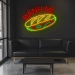 neon sign banh mi vietnamese food sandwich cafe decor 1