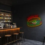 neon sign banh mi vietnamese sandwich restaurant decor 1