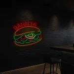 neon sign banh mi vietnamese sandwich restaurant decor 1