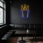 neon sign beer bottle bucket wall decor for bar counter 1