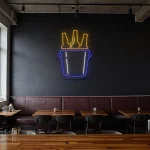 neon sign beer bottle bucket wall decor for bar counter 1