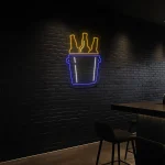 neon sign beer bottle bucket wall decor for bar counter 1