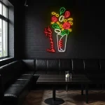 neon sign burrito wrap mexican food restaurant decor 1