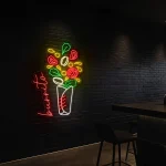 neon sign burrito wrap mexican food restaurant decor 1