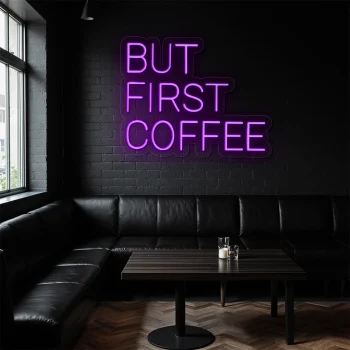 neon sign but first coffee text coffee shop decor 1
