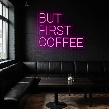 neon sign but first coffee text coffee shop decor 2