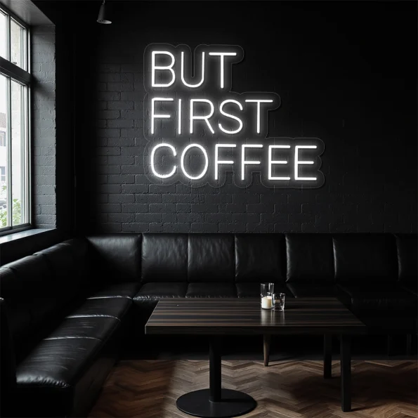 neon sign but first coffee text coffee shop decor 3