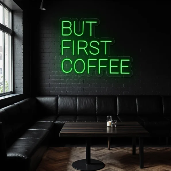 neon sign but first coffee text coffee shop decor 4