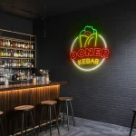neon sign doner kebab mexican food restaurant decor 1