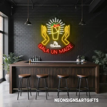 neon sign mexican food burrito icon restaurant wall decor 2