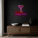 neon sign otter bar daiquiris cocktail glass bar decor 1