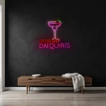 neon sign otter bar daiquiris cocktail glass bar decor 1