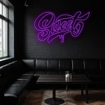 neon sign sweet text fast food restaurant decor 1