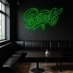 neon sign sweet text fast food restaurant decor 1