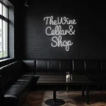 neon sign the wine cellar shop bar decor 1