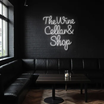 neon sign the wine cellar shop bar decor 1