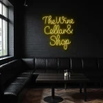 neon sign the wine cellar shop bar decor 1