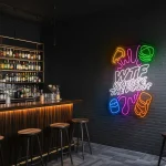 neon sign wtf where s the food fast food icons restaurant decor 1