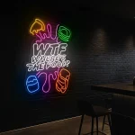 neon sign wtf where s the food fast food icons restaurant decor 1